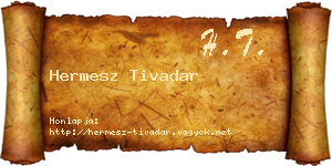 Hermesz Tivadar névjegykártya